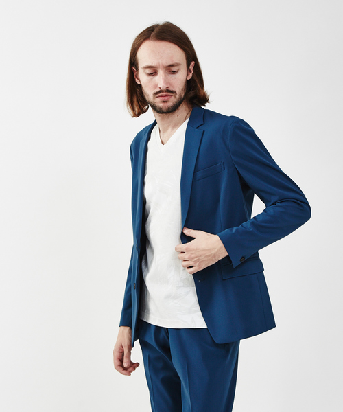 5351 POUR LES HOMMES(ゴーサンゴーイチプールオム)の「【セットアップ対応】ハイカウントヴィスリーノッチドラペルジャケット(テーラードジャケット・メンズ・ブラック/ブルー・44/46/48/50)」の16枚目の写真