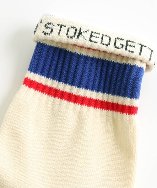 BREEZE（ブリーズ）の「■3柄ラインソックス（ソックス/靴下・キッズ・グレー/オフホワイト/アイボリー・15 /18/21）」の8枚目の写真