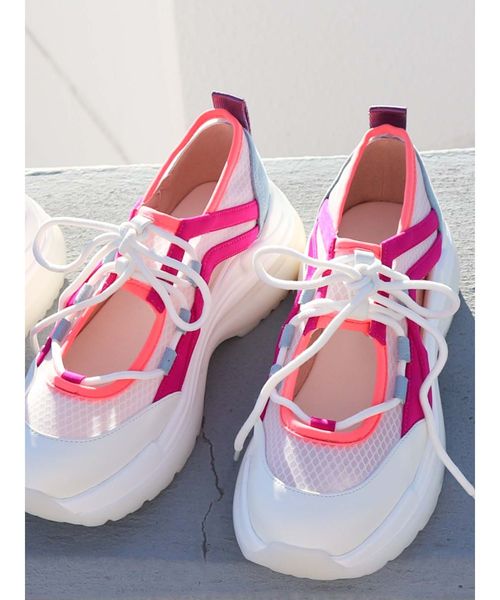 merry jenny（メリージェニー）の「ポイントシースルースニーカー（スニーカー・レディース・ホワイト/ブラック/その他1・MEDIUM/LARGE）」の3枚目の写真