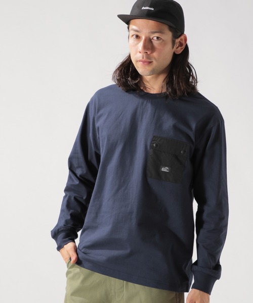 BAYFLOW(ベイフロー)の「フハクポケットL/S TEE 20SS(Tシャツ/カットソー・メンズ・ホワイト/ベージュ/ネイビー・LARGE/MEDIUM)」の3枚目の写真