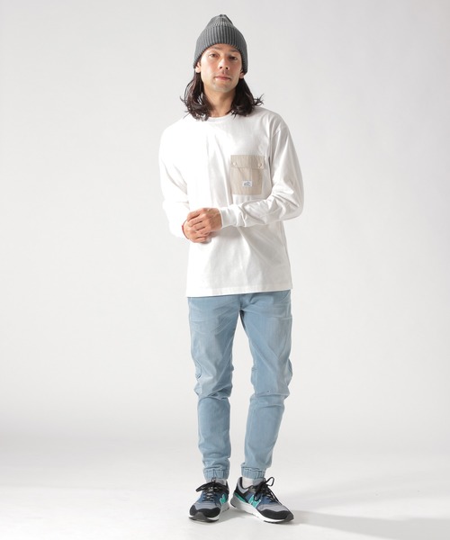 BAYFLOW(ベイフロー)の「フハクポケットL/S TEE 20SS(Tシャツ/カットソー・メンズ・ホワイト/ベージュ/ネイビー・LARGE/MEDIUM)」の5枚目の写真