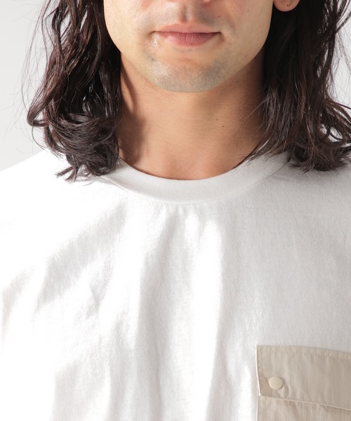 BAYFLOW(ベイフロー)の「フハクポケットL/S TEE 20SS(Tシャツ/カットソー・メンズ・ホワイト/ベージュ/ネイビー・LARGE/MEDIUM)」の7枚目の写真
