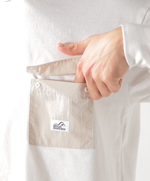 BAYFLOW(ベイフロー)の「フハクポケットL/S TEE 20SS(Tシャツ/カットソー・メンズ・ホワイト/ベージュ/ネイビー・LARGE/MEDIUM)」の8枚目の写真