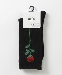 WEGO | WEGO/バラモチーフリブソックス(ソックス/靴下)