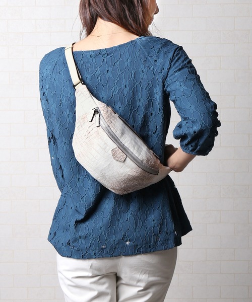 ヒマラヤクロコダイルレザー ボディバッグ（メッセンジャーバッグ