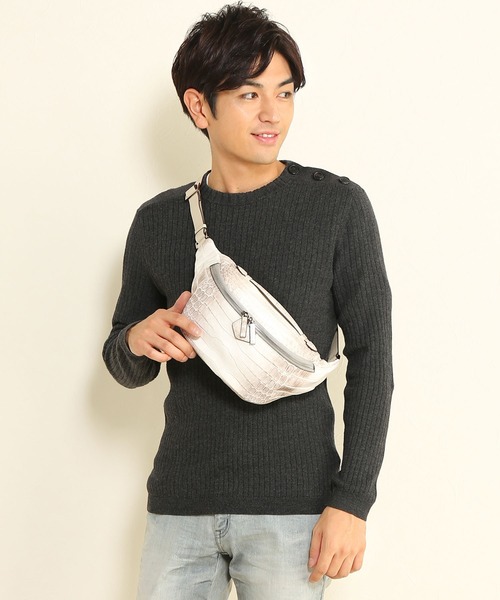 sankyo shokai(サンキョウショウカイ)の「ヒマラヤクロコダイルレザー ボディバッグ(メッセンジャーバッグ・レディース・ホワイト・FREE)」の19枚目の写真