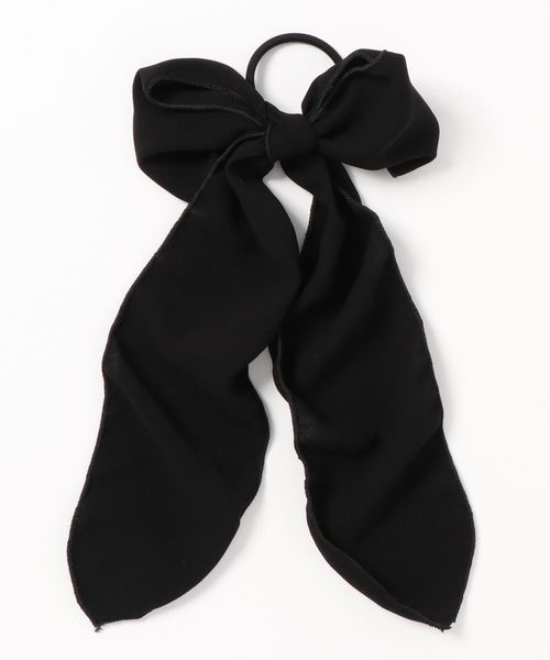 Fun & Daily（ファンアンドデイリー）の「F&D : ビッグリボンヘ アゴム（ヘアゴム・レディース・ブラック/ネイビー/レッド・FREE）」の4枚目の写真