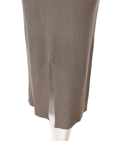 fifth（フィフス）の「スリーブレスリブニットセットアップ（セットアップ・レディース・ブラック/カーキ・MEDIUM）」の5枚目の写真