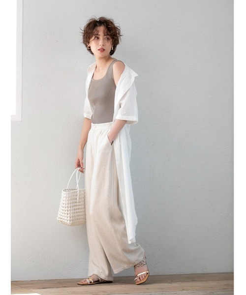 スリーブレスリブニットセットアップ（セットアップ）｜fifth