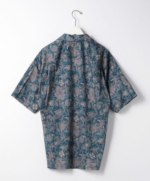 green label relaxing（グリーンレーベルリラクシング）の「[ ミュルーズ ] SC MULHOUSE オープンカラー 半袖 シャツ ②（シャツ/ブラウス・メンズ・ダークブラウン/ケリー/コバルトブルー/ロイヤルブルー・SMALL/MEDIUM/LARGE）」の6枚目の写真