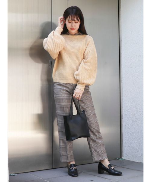 dazzlin（ダズリン）の「マニッシュロングパンツ（その他パンツ・レディース・キャメル/その他1/ブラック・FREE）」の4枚目の写真