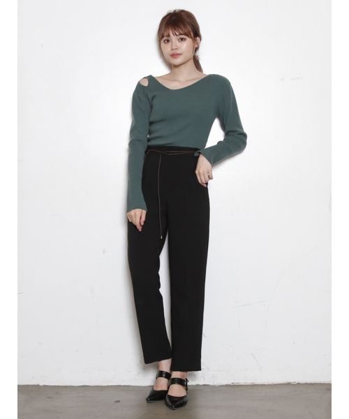 dazzlin（ダズリン）の「マニッシュロングパンツ（その他パンツ・レディース・キャメル/その他1/ブラック・FREE）」の12枚目の写真