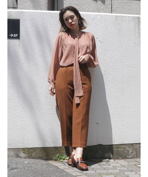 dazzlin（ダズリン）の「マニッシュロングパンツ（その他パンツ・レディース・キャメル/その他1/ブラック・FREE）」の13枚目の写真