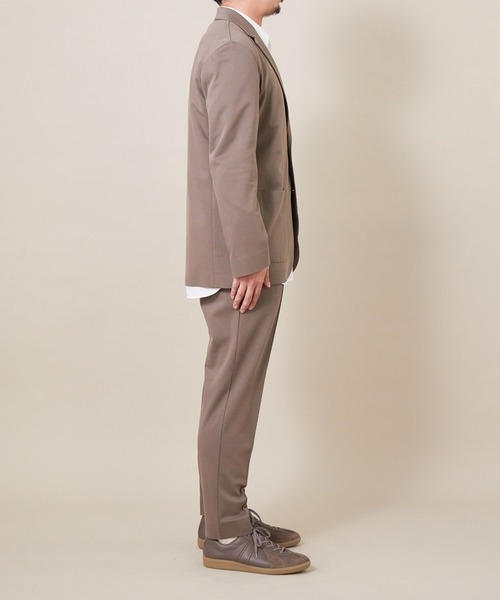 ADAM ET ROPE'（アダムエロペ）の「【NORITAKE】ニットデニーロジャケット（テーラードジャケット・メンズ・イエロー系その他3/ブラック・L/M/S）」の4枚目の写真