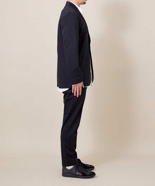 ADAM ET ROPE'（アダムエロペ）の「【NORITAKE】ニットデニーロジャケット（テーラードジャケット・メンズ・イエロー系その他3/ブラック・L/M/S）」の3枚目の写真