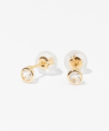 Jewel closet by L&Co.（ジュエルクローゼットバイエルアンドコー）の「K10 Birthday 1粒 カラーストーン ピアス【半貴石】（ピアス（両耳用））」