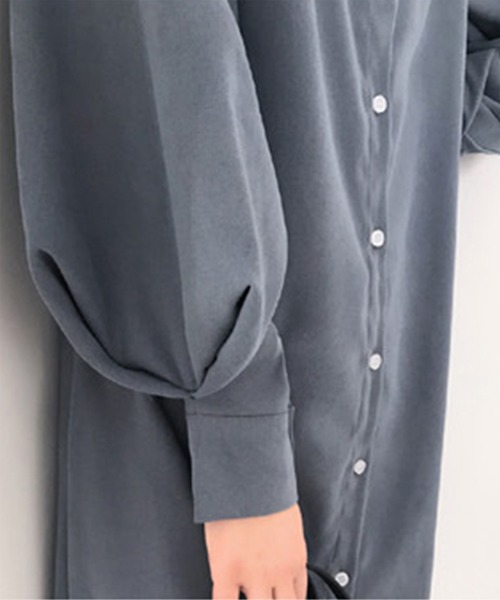 aimoha（アイモハ）の「ロングシャツワンピース（シャツ/ブラウス・レディース・ホワイト/ベージュ/ブルー・FREE/SMALL/X-LARGE/MEDIUM/LARGE）」の13枚目の写真