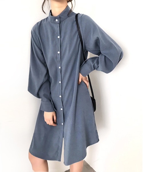 aimoha（アイモハ）の「ロングシャツワンピース（シャツ/ブラウス・レディース・ホワイト/ベージュ/ブルー・FREE/SMALL/X-LARGE/MEDIUM/LARGE）」の14枚目の写真