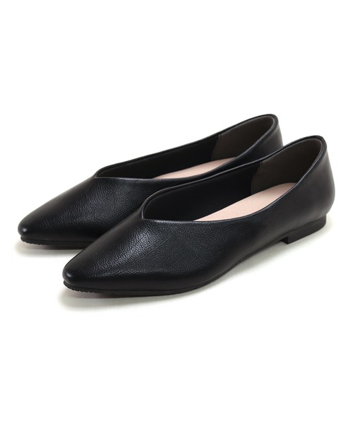 【美品 MIHAMA】パンプス 黒 フラット フリンジ チェーン 晴雨兼用 SALE】チェーンフラットパンプス/641321 | 卑弥呼公式サイト