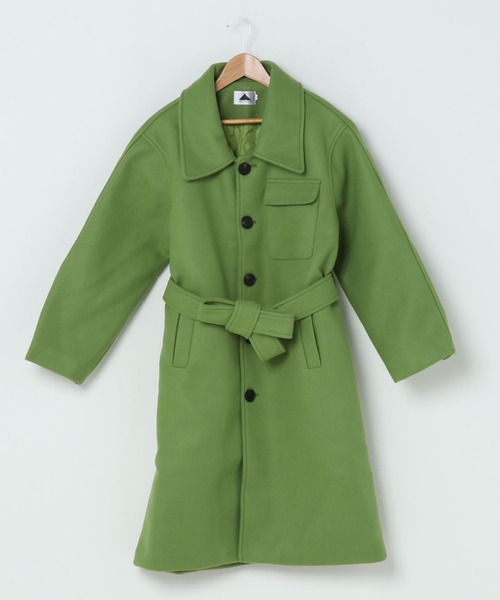 ABITOKYO（アビトーキョー）の「袖タック バックスリットロングコート（チェスターコート・レディース・ブラック/ブルー/ライトグリーン/グレー/ボルドー/ベージュ/ブルーグレー/ブラウン・S/M/L）」の15枚目の写真