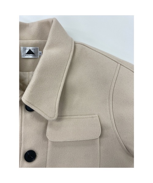 ABITOKYO（アビトーキョー）の「袖タック バックスリットロングコート（チェスターコート・レディース・ブラック/ブルー/ライトグリーン/グレー/ボルドー/ベージュ/ブルーグレー/ブラウン・S/M/L）」の19枚目の写真