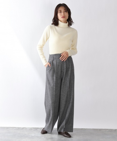 LOWRYS FARM（ローリーズファーム）の「ツイードワイドパンツ　917846（その他パンツ・レディース・ブラック/ブラウン・MEDIUM/LARGE）」の13枚目の写真
