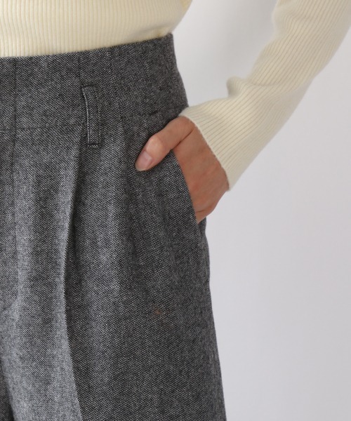 LOWRYS FARM（ローリーズファーム）の「ツイードワイドパンツ　917846（その他パンツ・レディース・ブラック/ブラウン・MEDIUM/LARGE）」の8枚目の写真
