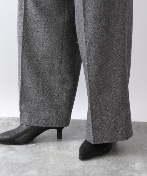 LOWRYS FARM（ローリーズファーム）の「ツイードワイドパンツ　917846（その他パンツ・レディース・ブラック/ブラウン・MEDIUM/LARGE）」の7枚目の写真