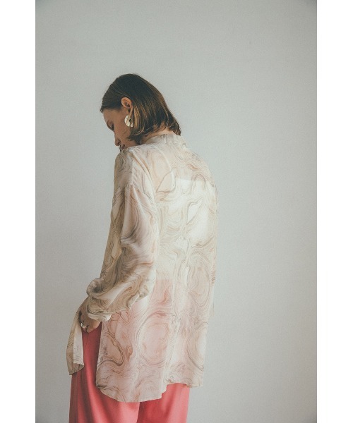 CLANE（クラネ）の「MARBLE DOUBLE FACE TOPS（シャツ/ブラウス）」 - WEAR