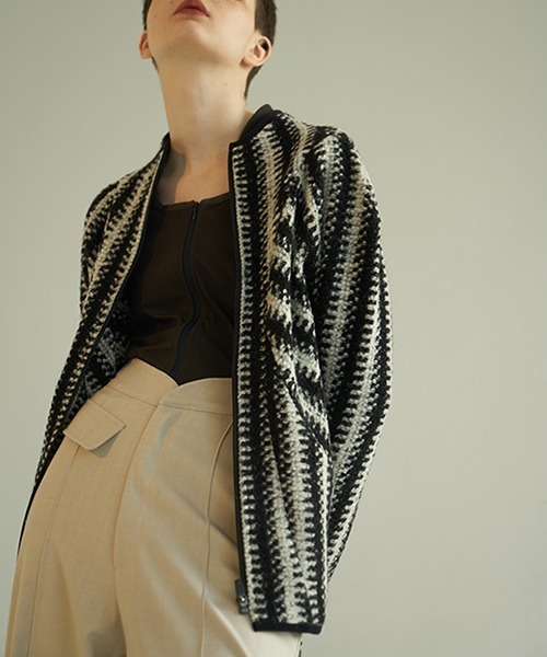 chuclla（チュクラ）の「【chuclla】【2020/AW】Fan cut high waist pants chw1386（スラックス・レディース・アイボリー・S/M）」の8枚目の写真