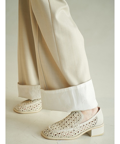 chuclla（チュクラ）の「【chuclla】【2020/AW】Fan cut high waist pants chw1386（スラックス・レディース・アイボリー・S/M）」の11枚目の写真