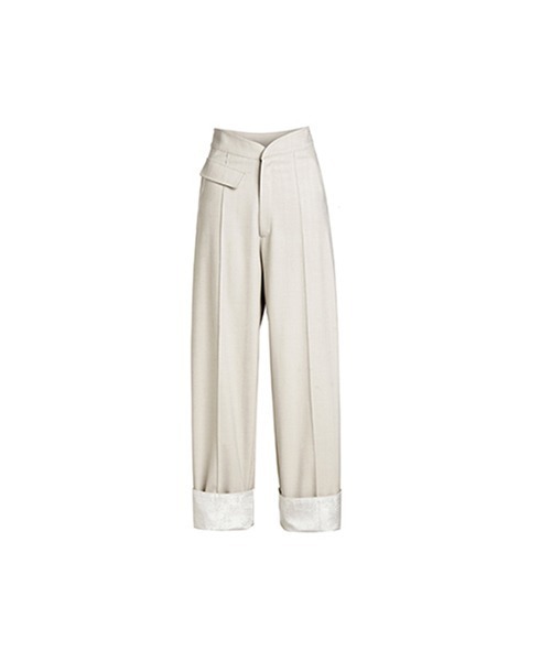 chuclla（チュクラ）の「【chuclla】【2020/AW】Fan cut high waist pants chw1386（スラックス・レディース・アイボリー・S/M）」の12枚目の写真