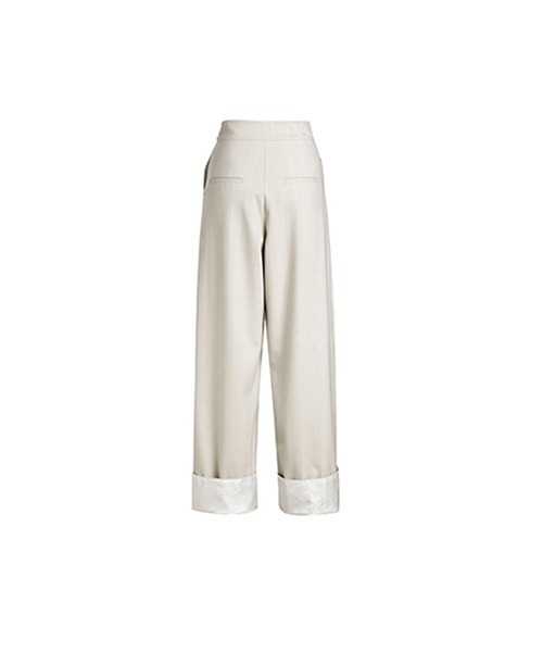 chuclla（チュクラ）の「【chuclla】【2020/AW】Fan cut high waist pants chw1386（スラックス・レディース・アイボリー・S/M）」の13枚目の写真