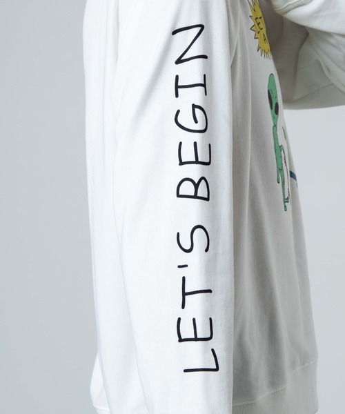 WEGO（ウィゴー）の「WEGO/エイリアンプリントプルオーバー（スウェット・メンズ・ホワイト/ブラック・MEDIUM/LARGE）」の17枚目の写真