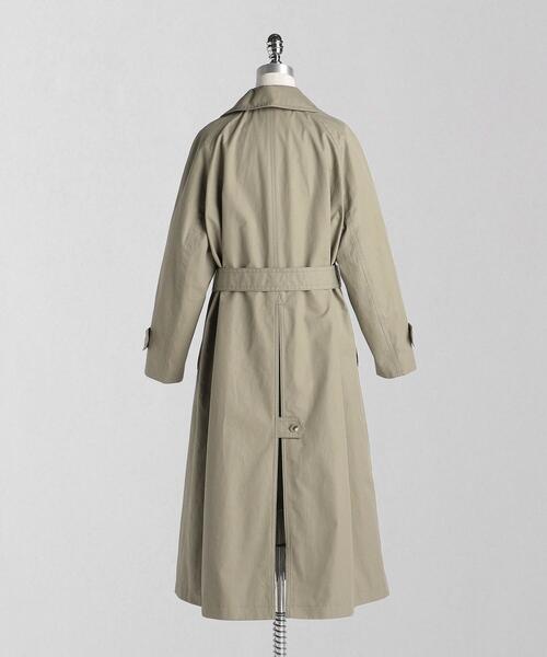 LOEFF ロエフ　コットン ダンプ ステンカラーコート  トレンチコート ロエフ LOEFF コットン ダンプ ステンカラーコート