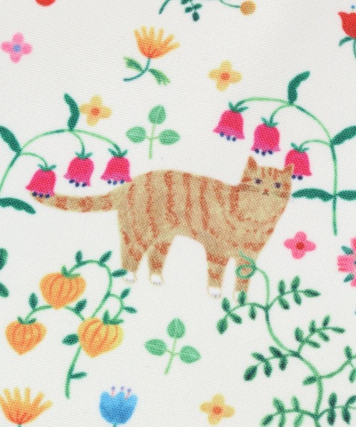 studio CLIP（スタディオクリップ）の「総柄巾着バッグ[ illustrated by AIKO FUKAWA ]（ボディバッグ/ウエストポーチ・レディース・オフホワイト/ブルー・FREE）」の17枚目の写真