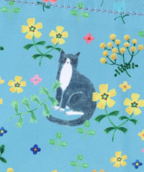 studio CLIP（スタディオクリップ）の「総柄巾着バッグ[ illustrated by AIKO FUKAWA ]（ボディバッグ/ウエストポーチ・レディース・オフホワイト/ブルー・FREE）」の19枚目の写真