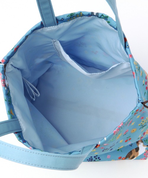 studio CLIP（スタディオクリップ）の「総柄巾着バッグ[ illustrated by AIKO FUKAWA ]（ボディバッグ/ウエストポーチ・レディース・オフホワイト/ブルー・FREE）」の14枚目の写真