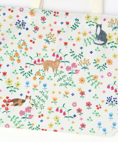 studio CLIP（スタディオクリップ）の「総柄巾着バッグ[ illustrated by AIKO FUKAWA ]（ボディバッグ/ウエストポーチ・レディース・オフホワイト/ブルー・FREE）」の15枚目の写真