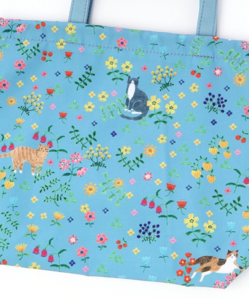 studio CLIP（スタディオクリップ）の「総柄巾着バッグ[ illustrated by AIKO FUKAWA ]（ボディバッグ/ウエストポーチ・レディース・オフホワイト/ブルー・FREE）」の16枚目の写真