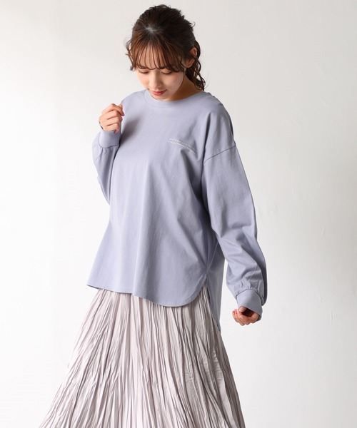 Honeys（ハニーズ）の「フォトプリントＴシャツ（Tシャツ/カットソー・レディース・オレンジ/サックスブルー/スミクロ/ホワイト系その他/オフホワイト・S/L/LL/M）」の5枚目の写真