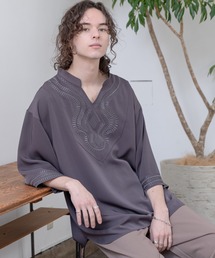 CASPER JOHN | Embroidery Tunic T-shirts/エンブロイダリーチュニックT(Tシャツ/カットソー)