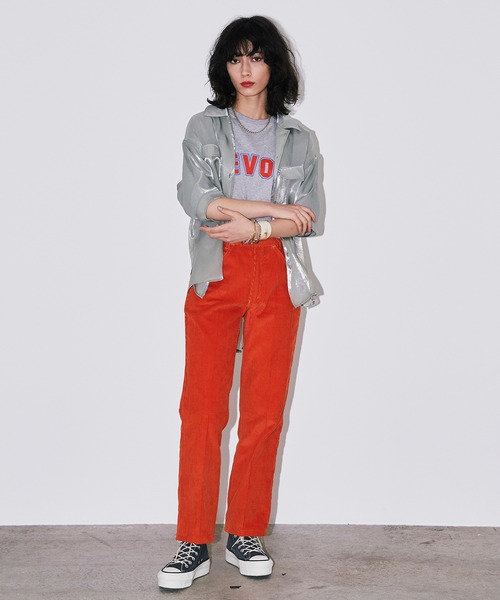 Bonjour Girl（ボンジュールガール）の「シースルー オーガンジー半袖シャツ（シャツ/ブラウス・レディース・アイボリー/グリーン/ピンク・FREE）」の11枚目の写真