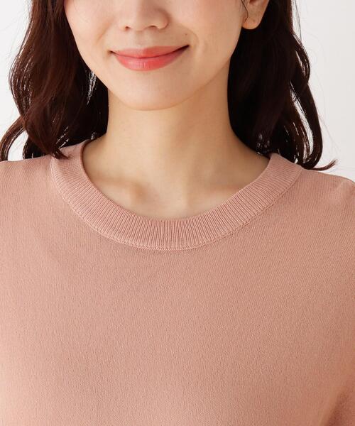 DRESKIP（ドレスキップ）の「◆【2点セット】シアーニットワンピース（ワンピース・レディース・ブラック/オフホワイト/サンドベージュ/ベビーピンク・02/03）」の8枚目の写真