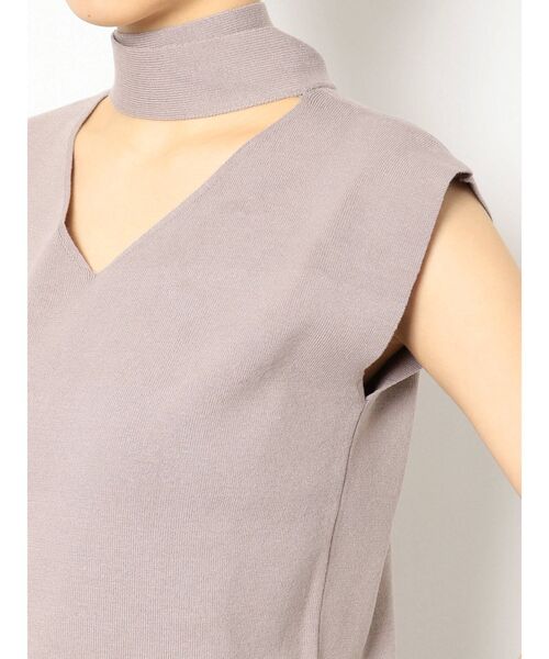 LAGUNAMOON（ラグナムーン）の「ボウタイニットプルオーバー（ニット/セーター・レディース・ブラック/ベージュ/アイボリー・FREE）」の9枚目の写真