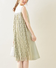 tocco closet | パール装飾バックレースプリーツノースリーブワンピース≪tocco closet luxe≫(ワンピース)