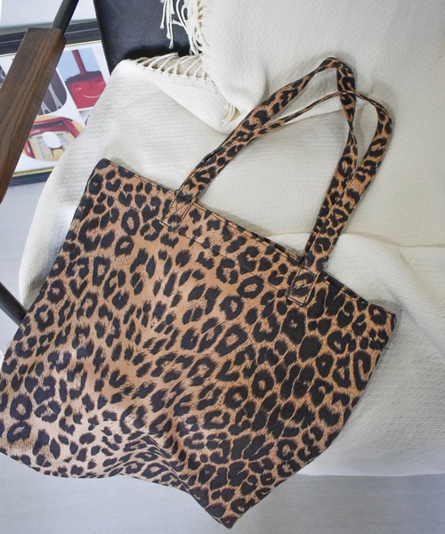 HWG_5(エイチダブルゴー)の「レオパード柄トートバッグ(トートバッグ・レディース・ベージュ/ブラウン・FREE)」の1枚目の写真