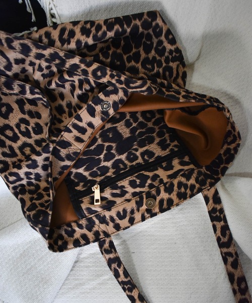 HWG_5(エイチダブルゴー)の「レオパード柄トートバッグ(トートバッグ・レディース・ベージュ/ブラウン・FREE)」の6枚目の写真