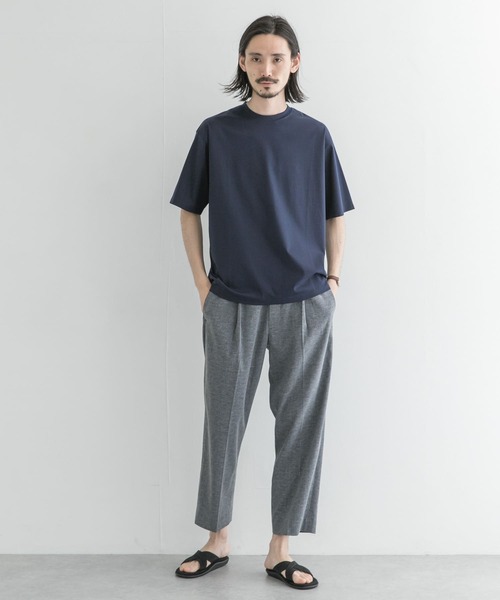 URBAN RESEARCH（アーバンリサーチ）の「60/強シルケットスムースTシャツ（Tシャツ/カットソー・メンズ・ホワイト/ブラック/ネイビー・SMALL/MEDIUM/LARGE）」の14枚目の写真