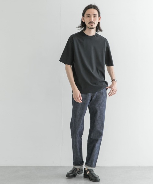 URBAN RESEARCH（アーバンリサーチ）の「60/強シルケットスムースTシャツ（Tシャツ/カットソー・メンズ・ホワイト/ブラック/ネイビー・SMALL/MEDIUM/LARGE）」の16枚目の写真